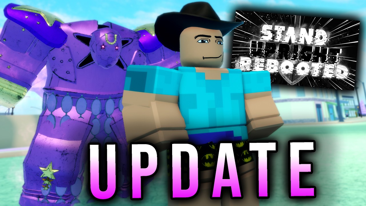 Stand Upright Rebooted Roblox gameplay with a summoned Stand in combat